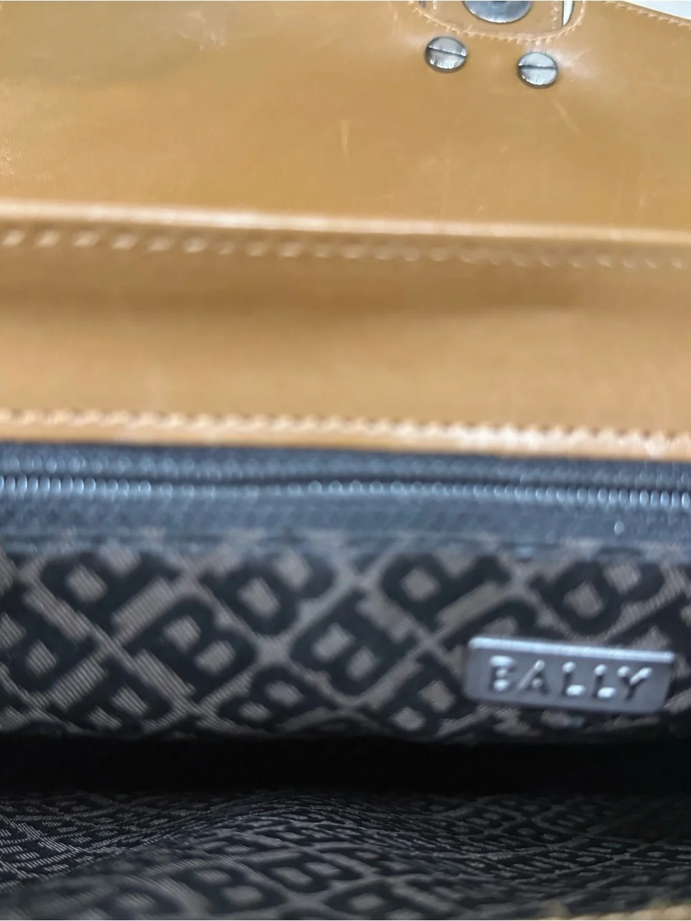 Bally Chestnut Leather Crossbody Bag